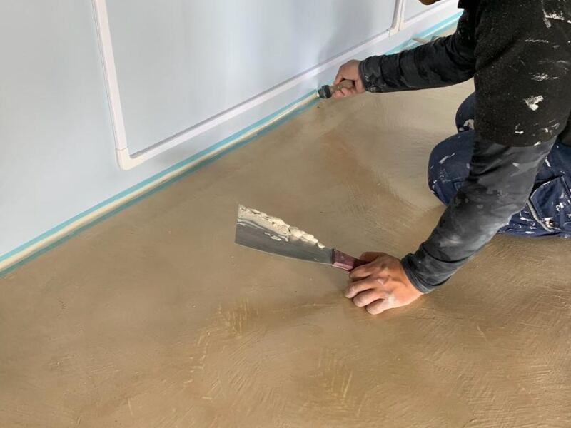 沖新塗装の施工現場