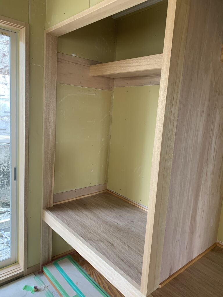 施工前:新築木部塗装工事